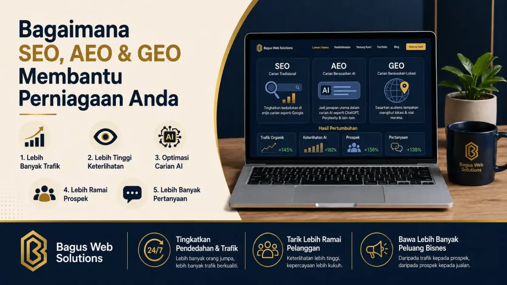 Bagaimana SEO, AEO dan GEO