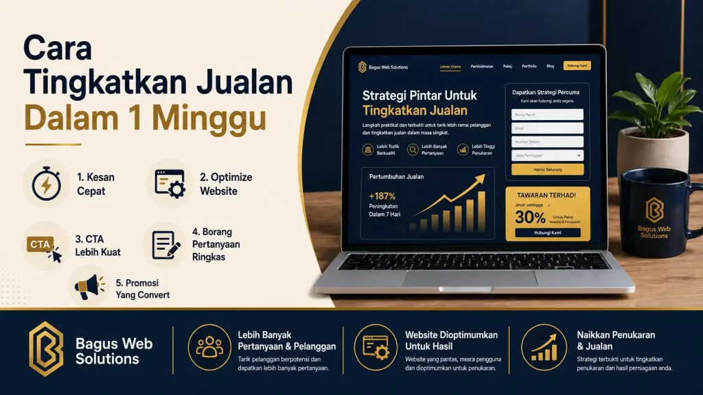 Cara Meningkatkan Jualan Website dalam 7 Hari