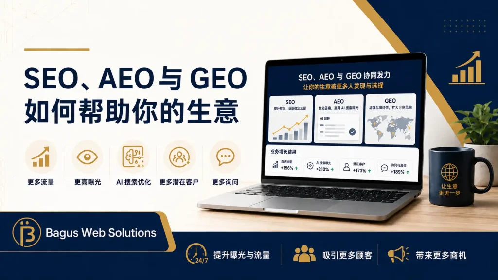SEO、AEO 和 GEO 如何帮助你的生意成长