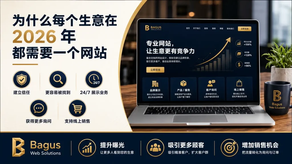 为什么每个生意在 2026 年都需要一个网站