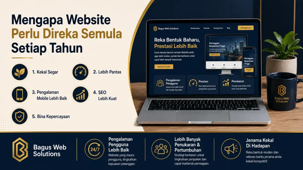 Mengapa Website Perlu Disemak atau Direka Semula Setiap Tahun